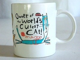 Cat Lovers Collectible Coffee mug  Owner of the Worlds Cutest Cat Tea Cup - £22.89 GBP