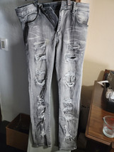 Waimea skinny fit mens 34 jeans dard grey E31 - £19.42 GBP