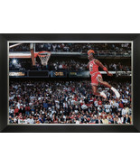 Michael Jordan 1988 All-Star Game Slam Dunk Framed Canvas - $215.00
