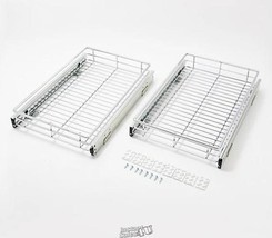 Tidy &amp; Co. Set of 2 Sliding Drawer Organizers with Liners - $66.49