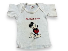 Vtg Walt Disney Productions Mickey Mouse Mount Rushmore Infant Baby Shirt 6 mo - £24.93 GBP
