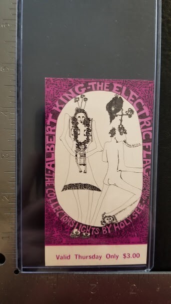 ALBERT KING / THE ELECTRIC FLAG 1968 BILL GRAHAM FILLMORE WEST THURSDAY ... - $42.00
