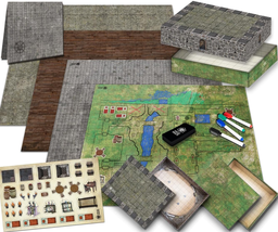 Battle Game Mat for DND - Tabletop Board Game Map for Dungeons and Drago... - $40.61