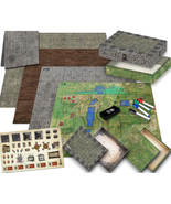 Battle Game Mat for DND - Tabletop Board Game Map for Dungeons and Drago... - £32.38 GBP