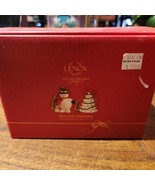 NEW Lenox Holiday Ribbons Snowman and Christmas Tree Ornaments - $29.50