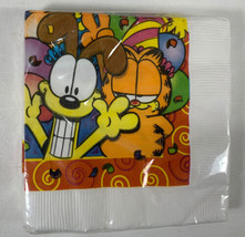 2 Vintage Odie Garfield Birthday Paper Napkins Jim Davis/Creative Expressions - £8.87 GBP