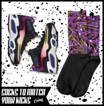 ABS Socks for Air Griffey Max 1 Los Purple Pink Blue Angeles Sunset 24 S... - $20.69