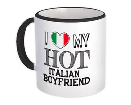 I Love My Hot Italian Boyfriend : Gift Mug Italy Flag Country Valentines Day - £12.68 GBP