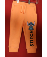 Spotted Zebra Disney Lilo &amp; Stitch 2T Toddlers Graphic Orange Sweatpants... - £10.49 GBP