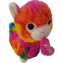 Llama Plush 8&quot; Tie Dye Rainbow Multicolor Walmart Stuffed Animal Toy - £3.88 GBP