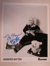 Jennifer Batten Autographed Promo Ibanez Photo Michael Jackson Guitarist Rare - £38.92 GBP
