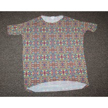 Cute Women&#39;s LulaRoe Irma Tunic Top Shirt Size Small Southwest Colorful Design - £10.96 GBP