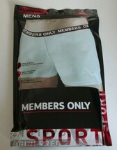 Three Members Only boxer briefs Size Large 95% Cotton White Black and Stripe - £15.75 GBP