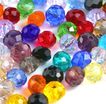8mm Mix Color Crystal Beads - £11.07 GBP