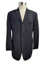 Neiman Marcus Hugo Boss 100% Wool Black 36R Men&#39;s Small Suit Coat Stretch - £8.52 GBP