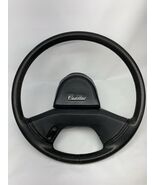 87 88 89 Cadillac Allante Steering Wheel Leather Horn Pad Black - $147.51