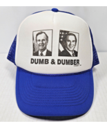 Vintage Dumb &amp; Dumber George W Bush George Bush Funny Blue Trucker Hat O... - $13.99