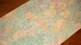 Revman International Chiffon 1 King Pillowcase Pastel Floral Watercolor EUC - £7.94 GBP