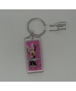 Classic Disney Minnie Mouse Pink Dress Polka Dots Bow Florida Keychain K... - $15.52