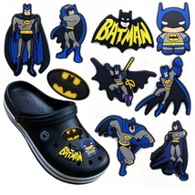 12Pcs Cartoon DC Batman PVC Shoe Charm Accessories DIY Clog Sandal Shoe ... - £11.33 GBP