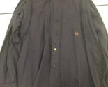 Tommy Hilfiger Thick Long Sleeve Men&#39;s Shirt Size XL Blue - $19.79