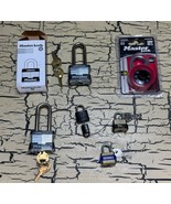 6 VTG Padlock w/ Keys Combo Mixed Lot Master Brinks Luggage Commercial S... - €25,28 EUR