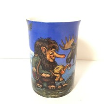 Trolls of Norway Mug Nord Souvenir The Moose &amp; The Trolls Coffee Tea Mug... - £9.34 GBP