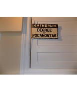 Vintage Imperial Order of the Red Man Pocahantas In Memoriam Funeral Flag - $74.43 CAD
