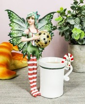 Amy Brown Chocolate Cookie Candy Cane Tea Cup Christmas Fairy Collector ... - $49.77 CAD