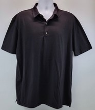 A) Fresh Clean Threads Men Polo Shirt Black 3XL Stratusoft Blend - $19.79