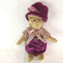 New Boyds Bears Easter Bunny Emily Rabbit Plush Stuffed Animal Pink Swea... - £21.00 GBP