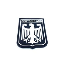 Deutschland Royal Coat Of Arms Imperial Eagle Black Germany Flag PVC Patch  - £9.59 GBP
