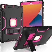 Case with Stand for iPad 8th Gen and iPad 7th Gen 10.2 inch Pink and Bla... - £31.49 GBP