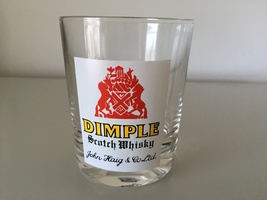 GLASS WHISKY TUMBLER - DIMPLE - £10.67 GBP