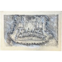 Charles Berliner Costume Designer Illustration World Of Whys Scenic Desi... - $121.76