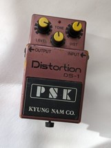 PSK Distortion DS-1 Guitar Pedal Korea Boss Clone Vintage 80s Rare - £85.60 GBP