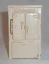 1932 Arcade Toy Cast Iron Kelvinator Refrigerator Still Penny Bank Cream... - $160.00
