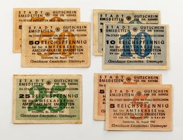 1947 Germany Emsdetten Currency. Post-WWII Notgeld. 7 Notes Lot. Very Fine. - £81.19 GBP