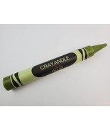 Vintage Large Green Crayandle Crayon shaped Candle Bayberry 18&quot; tall Hon... - £8.92 GBP