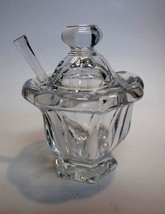 Baccarat Signed 5&quot; Sugar Bowl with Lid &amp; Spoon MINT France - £70.90 GBP