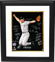 New York Yankees signed 16x20 Photo Custom Framed 1998 World Series Cham... - $279.95