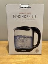 Chefman 1.7 Liter Electric Glass Tea Kettle with LED Boil Lights, Clear/... - $25.73