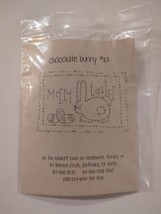 Chocolate Bunny #113 The Basket Case Needlework Therapy 4 3/4” X 7” Pattern 1997 - £6.16 GBP
