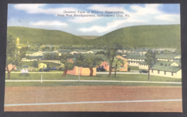 Military Reservation from Post Headquarters Indiantown Gap PA Linen Postcard - £7.47 GBP