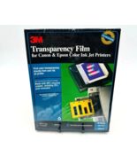 3M Transparency Film (CG3410) 8.5&quot; x 11&quot; Canon &amp; Epson Ink Jet Printers New - $25.79 CAD