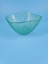 Textured Green Glass Small Bowl Dessert  Votive - $4.95