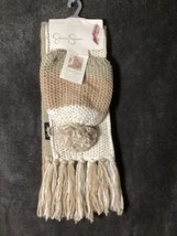 Jessica Simpson 2 Piece Cold Weather Gift set - Hat &amp; Scarf - New with Tags - £12.45 GBP
