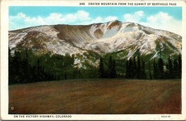 Colorado Crater Mountain from the Summit of Berthoud Pass UNP Vintage Postcard - £7.35 GBP
