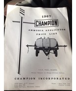 champion ammonia applicator price list 1967 - €12,97 EUR