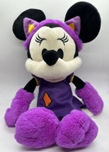 Disney Parks Purple Halloween 2022 Minnie Mouse Plush Stuffed Toy - £15.49 GBP